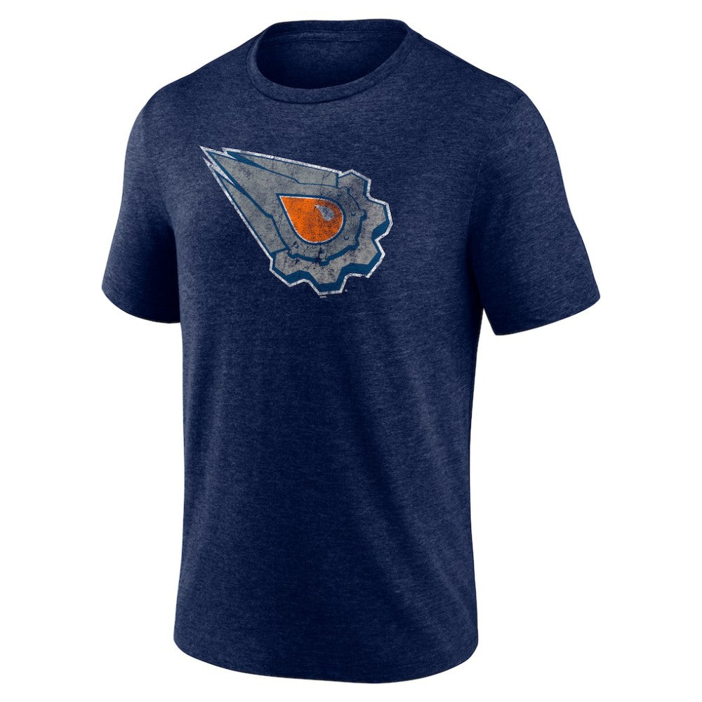 Edmonton Oilers Wraparound Tri-Blend T-Shirt - Navy T-shirts