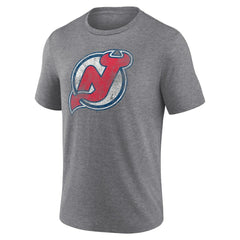 New Jersey Devils Wraparound Tri-Blend T-Shirt - Heather Gray T-shirts