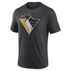 Pittsburgh Penguins Wraparound Tri-Blend T-Shirt - Charcoal T-shirts