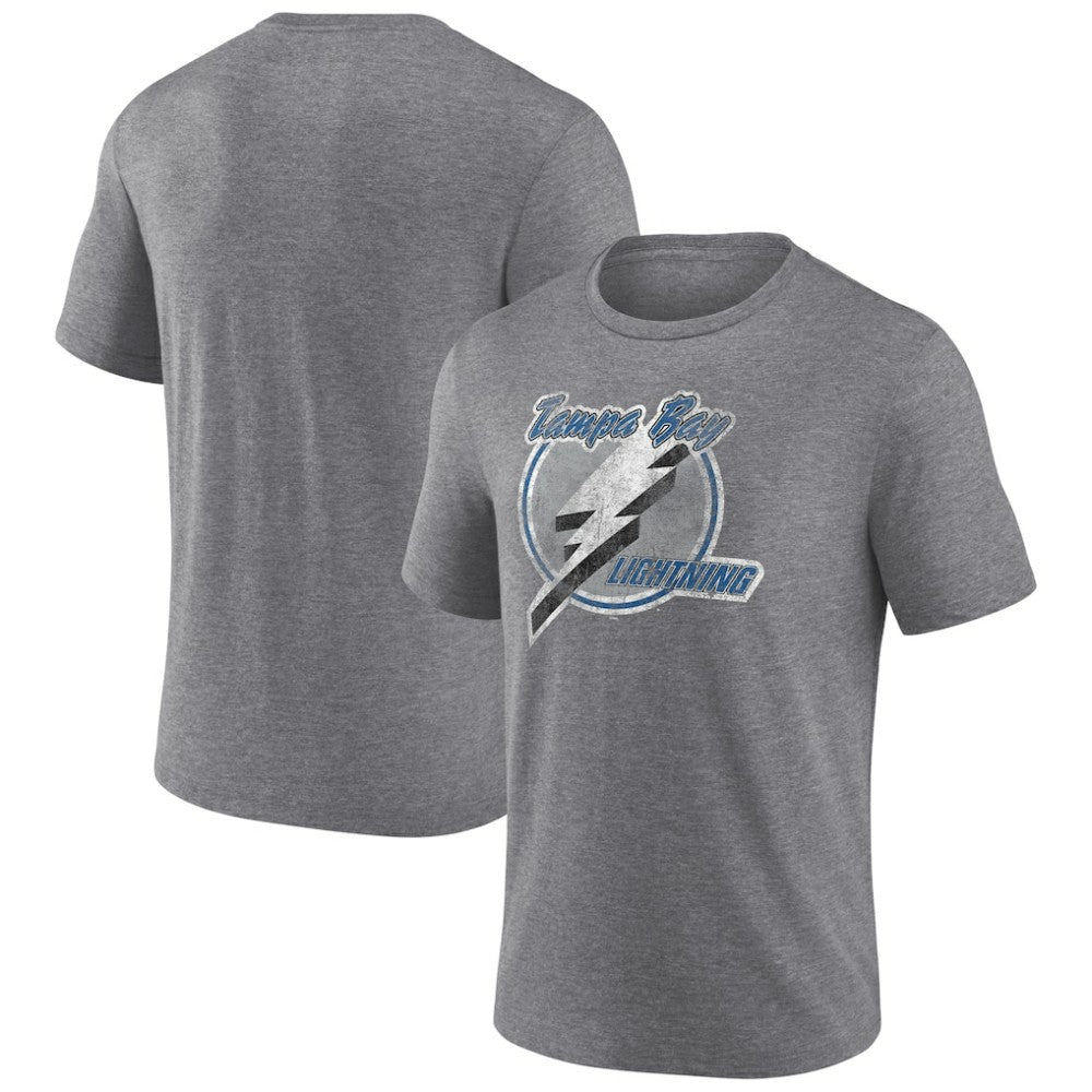Tampa Bay Lightning Wraparound Tri-Blend T-Shirt - Heather Gray T-shirts