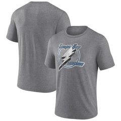 Tampa Bay Lightning Wraparound Tri-Blend T-Shirt - Heather Gray T-shirts