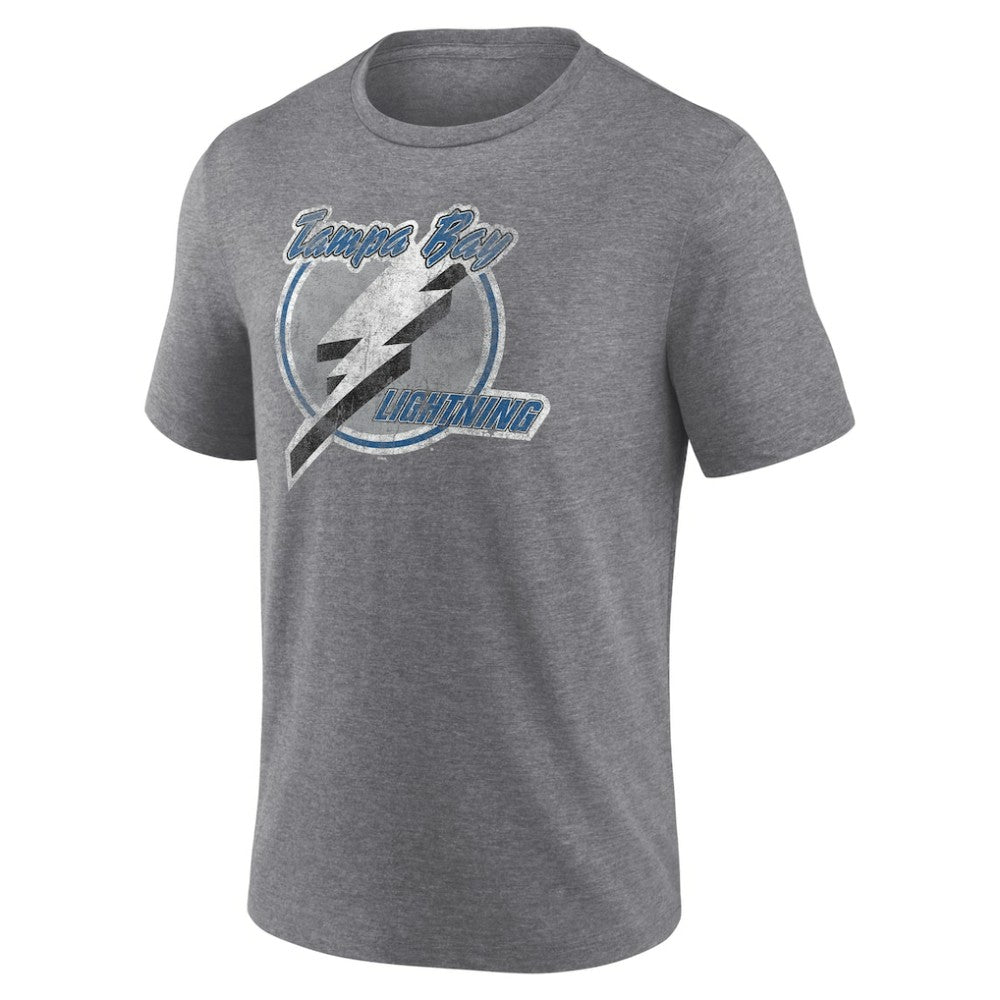 Tampa Bay Lightning Wraparound Tri-Blend T-Shirt - Heather Gray T-shirts