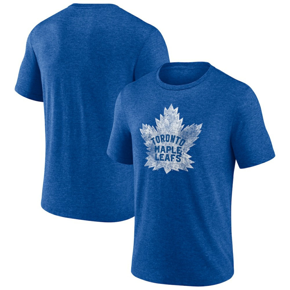 Toronto Maple Leafs Wraparound Tri-Blend T-Shirt - Blue T-shirts