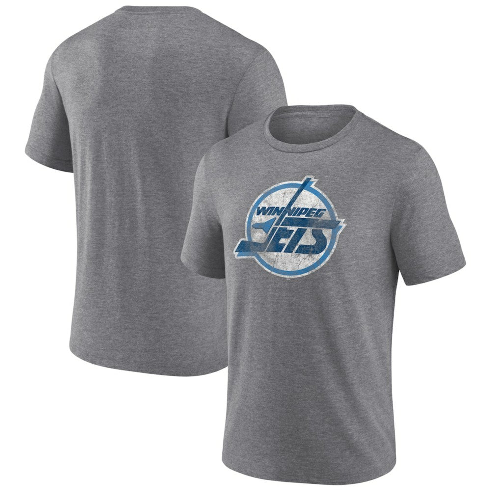 Winnipeg Jets Wraparound Tri-Blend T-Shirt - Heather Gray T-shirts