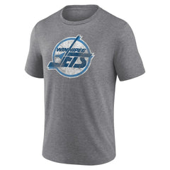 Winnipeg Jets Wraparound Tri-Blend T-Shirt - Heather Gray T-shirts