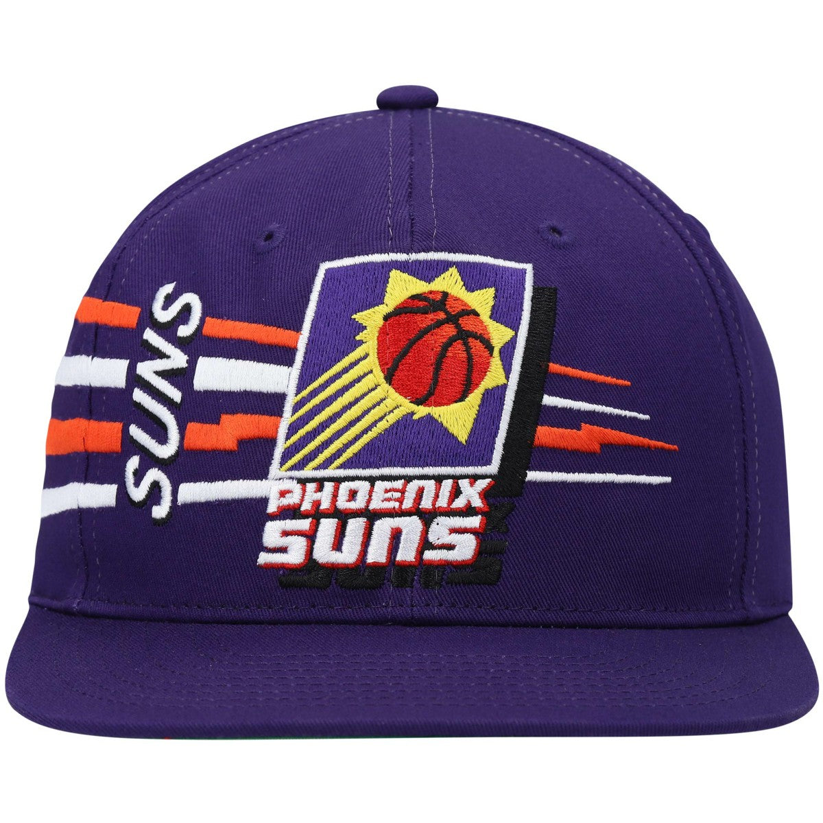 Phoenix Suns Hardwood Classics Retro Bolt Deadstock Snapback Hat - Purple discount