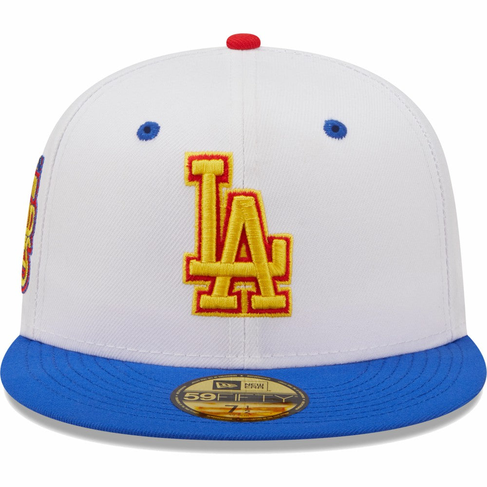 Los Angeles Dodgers 75th World Series Cherry Lolli 59FIFTY Fitted Hat White/Royal