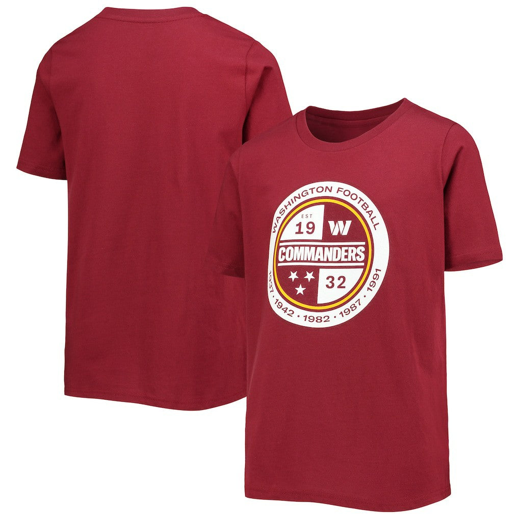 Washington Commanders Youth Secondary Logo T-Shirt - Burgundy sale
