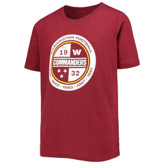 Washington Commanders Youth Secondary Logo T-Shirt - Burgundy sale