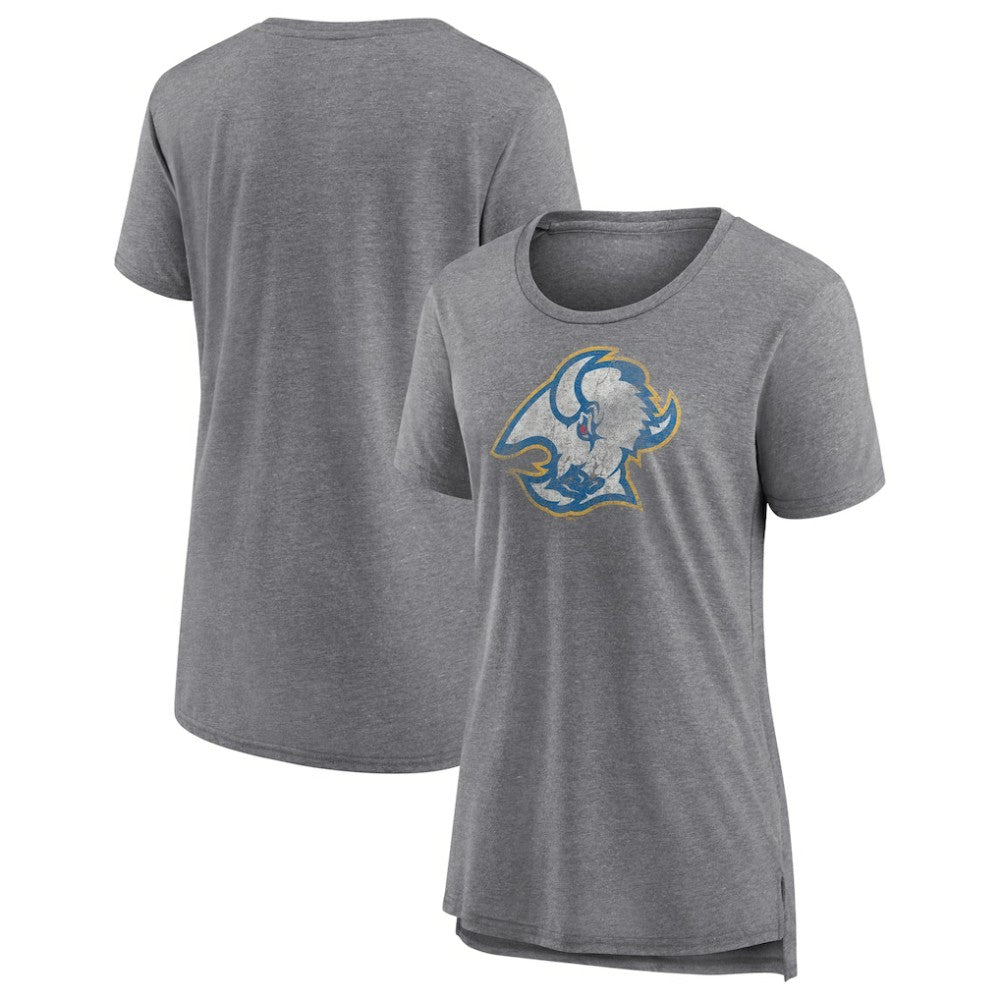 Buffalo Sabres Women's Slow Whistle Tri-Blend T-Shirt - Gray T-shirts
