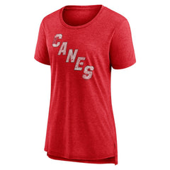 Carolina Hurricanes Women's Slow Whistle Tri-Blend T-Shirt - Red T-shirts