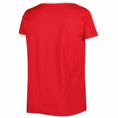 Washington Nationals Soft as a Grape Women's Plus Size V-Neck T-Shirt Red