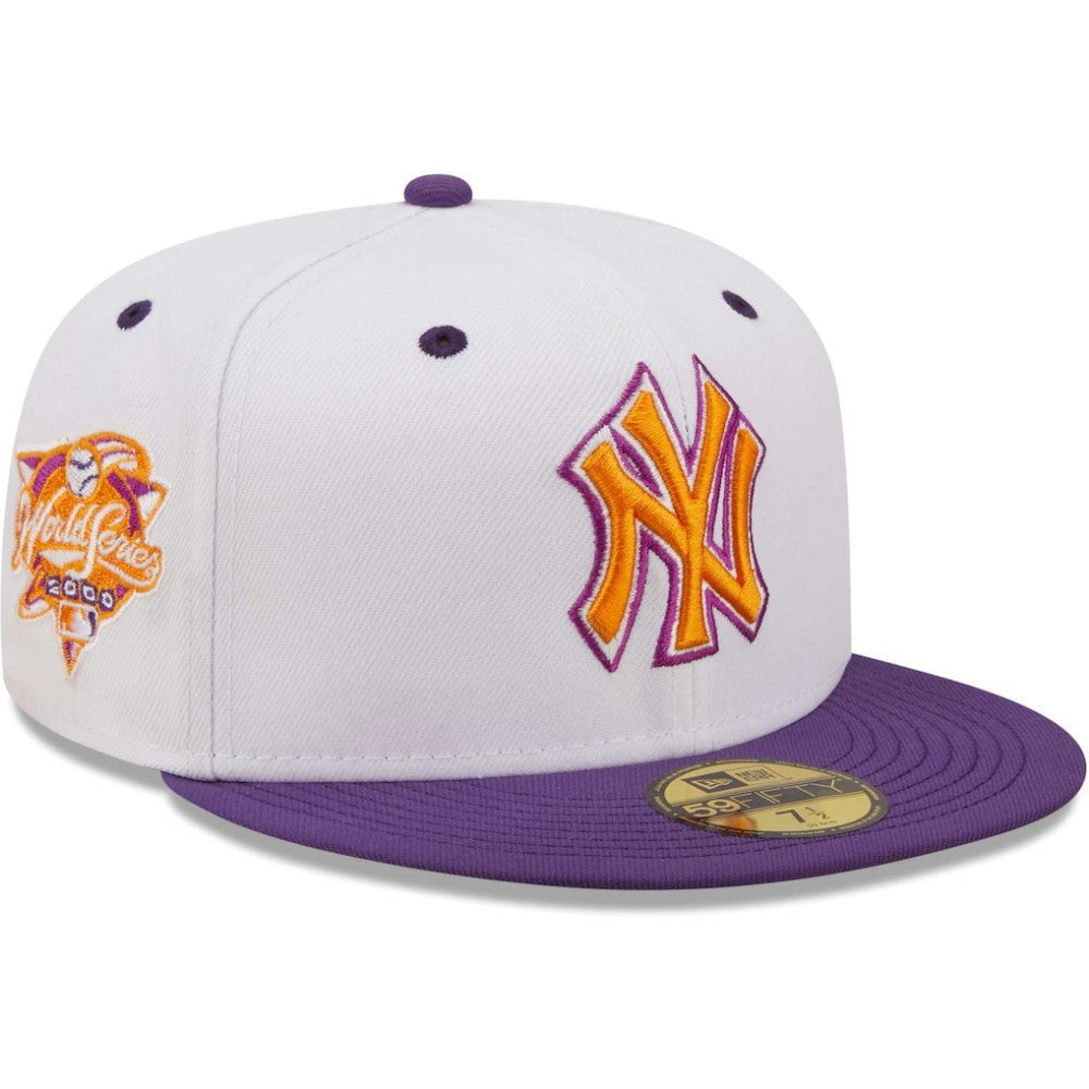 New York Yankees 2000 World Series Grape Lolli 59FIFTY Fitted Hat White/Purple