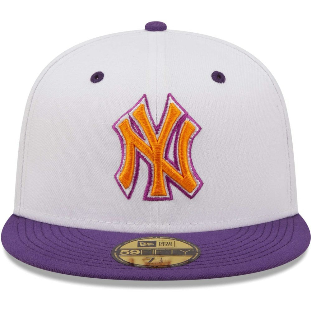 New York Yankees 2000 World Series Grape Lolli 59FIFTY Fitted Hat White/Purple