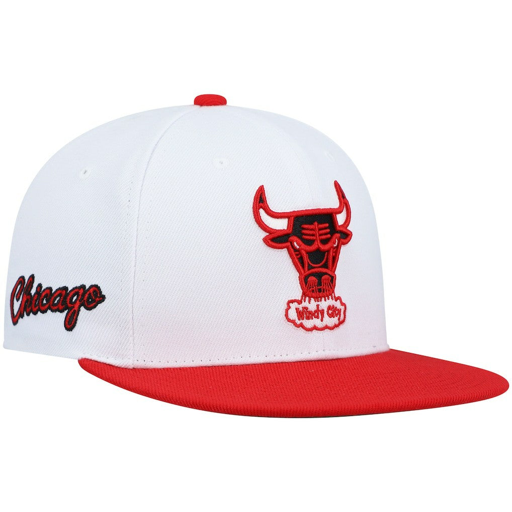 Chicago Bulls Hardwood Classics Snapback Hat - White/Red online