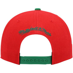 Milwaukee Bucks Hardwood Classics Snapback Hat - Red/Green outlet