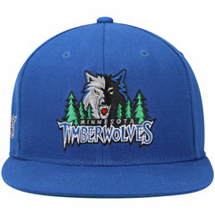 Minnesota Timberwolves Hardwood Classics Snapback Hat - Blue on sale