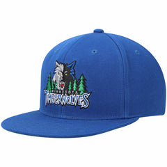 Minnesota Timberwolves Hardwood Classics Snapback Hat - Blue on sale