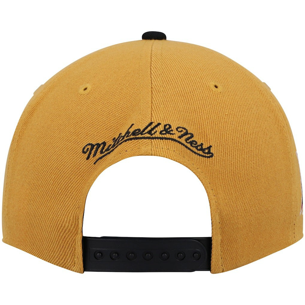 Philadelphia 76ers Hardwood Classics Snapback Hat - Gold/Black for sale