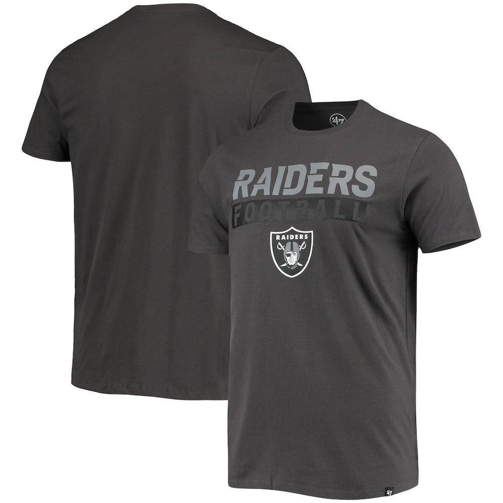 Las Vegas Raiders '47 Dark Ops Super Rival T-Shirt - Charcoal discount