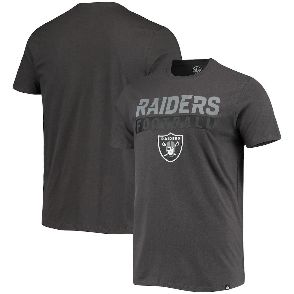 Las Vegas Raiders '47 Dark Ops Super Rival T-Shirt - Charcoal discount