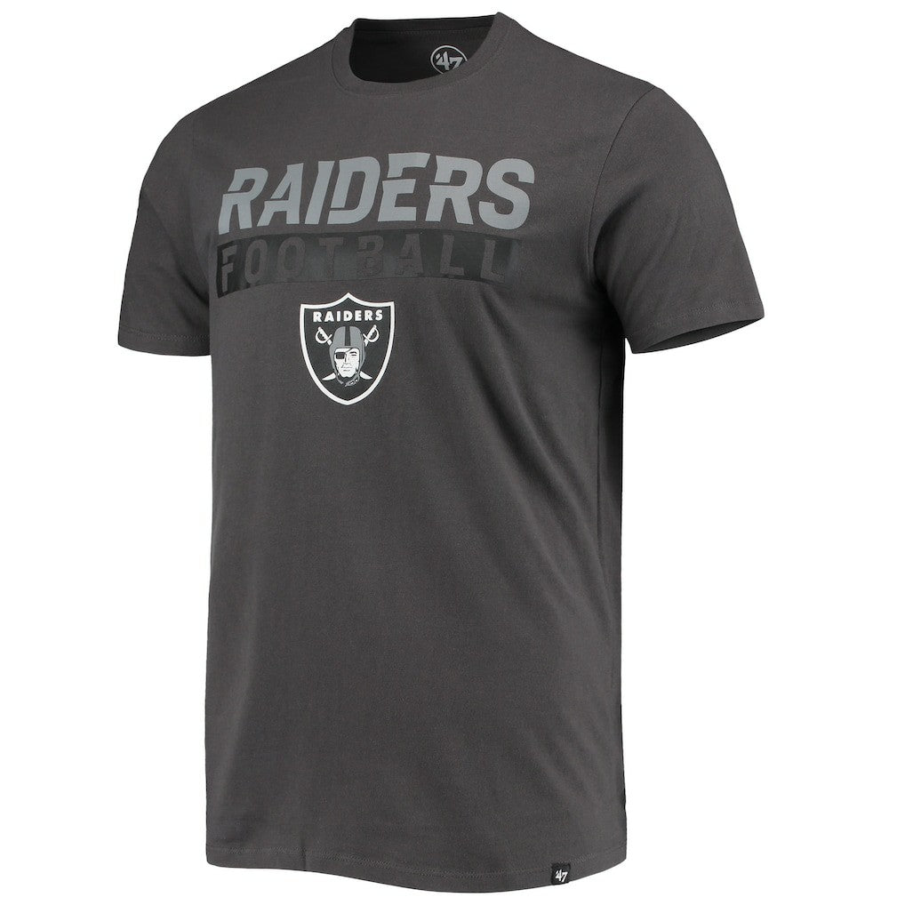 Las Vegas Raiders '47 Dark Ops Super Rival T-Shirt - Charcoal discount