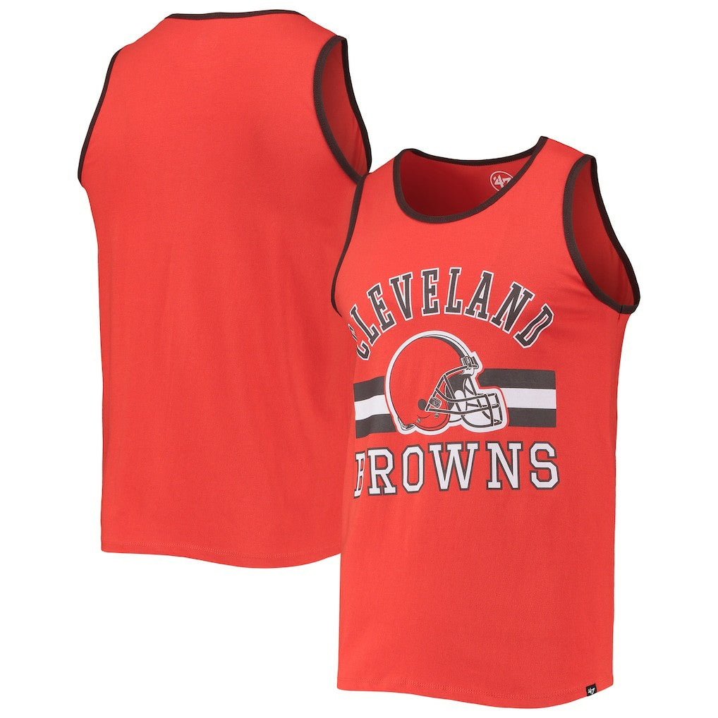 Cleveland Browns '47 Edge Super Rival Tank Top - Orange on sale