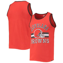 Cleveland Browns '47 Edge Super Rival Tank Top - Orange on sale