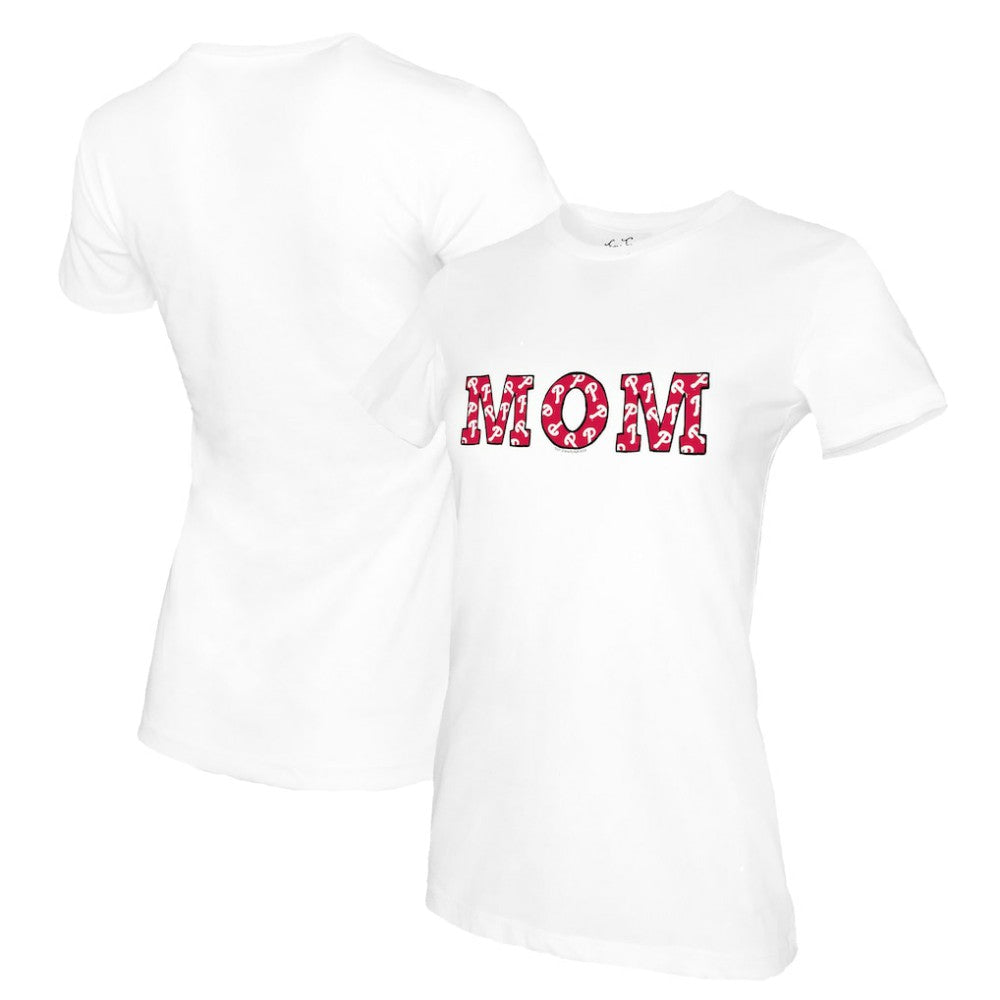Philadelphia Phillies Tiny Turnip Women's Mom T-Shirt White