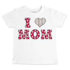 Philadelphia Phillies Tiny Turnip Youth Heart Mom T-Shirt White