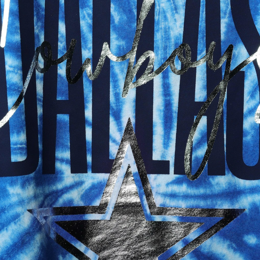 Dallas Cowboys Lauren James Women's Tie-Dye Jersey Boxy Tank Top - Royal outlet