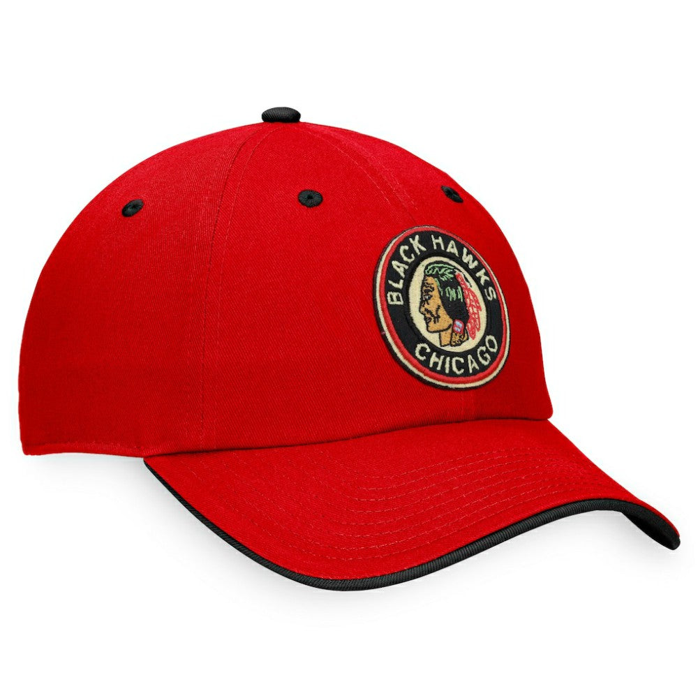 Chicago Blackhawks Fanatics Original Six Adjustable Hat - Red Hats