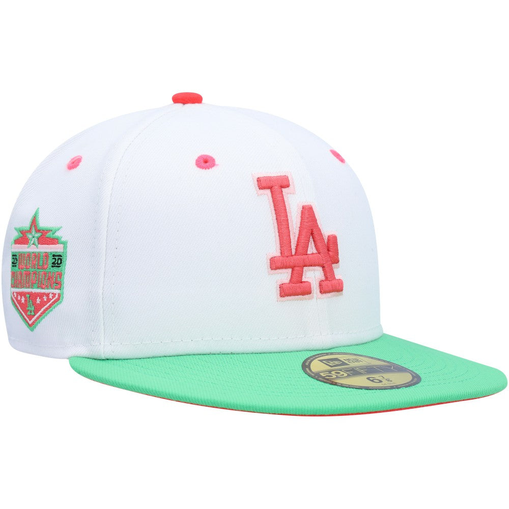 Los Angeles Dodgers  Watermelon Lolli 59FIFTY Fitted Hat White/Green