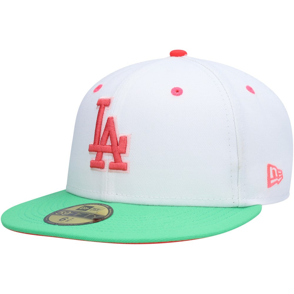 Los Angeles Dodgers  Watermelon Lolli 59FIFTY Fitted Hat White/Green
