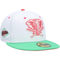 Athletics Alternate Logo Watermelon Lolli 59FIFTY Fitted Hat White/Green