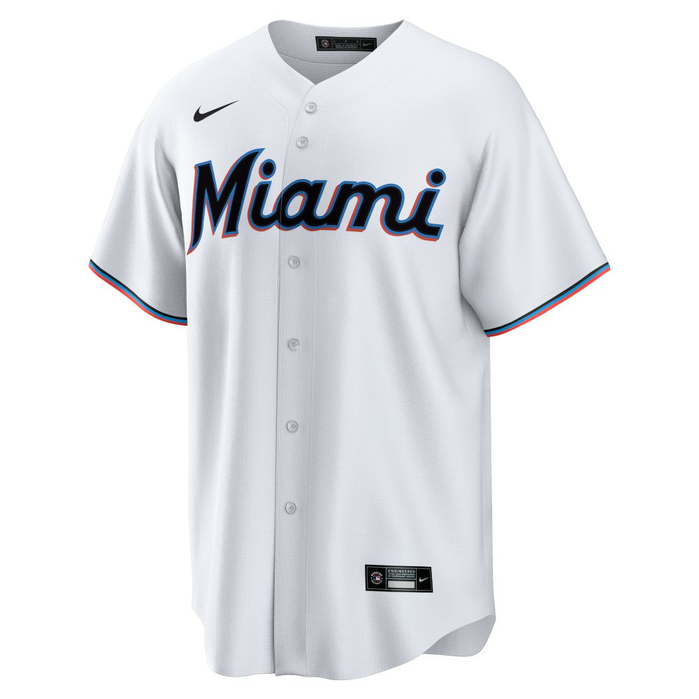 Miami Marlins Home Blank Replica Jersey White