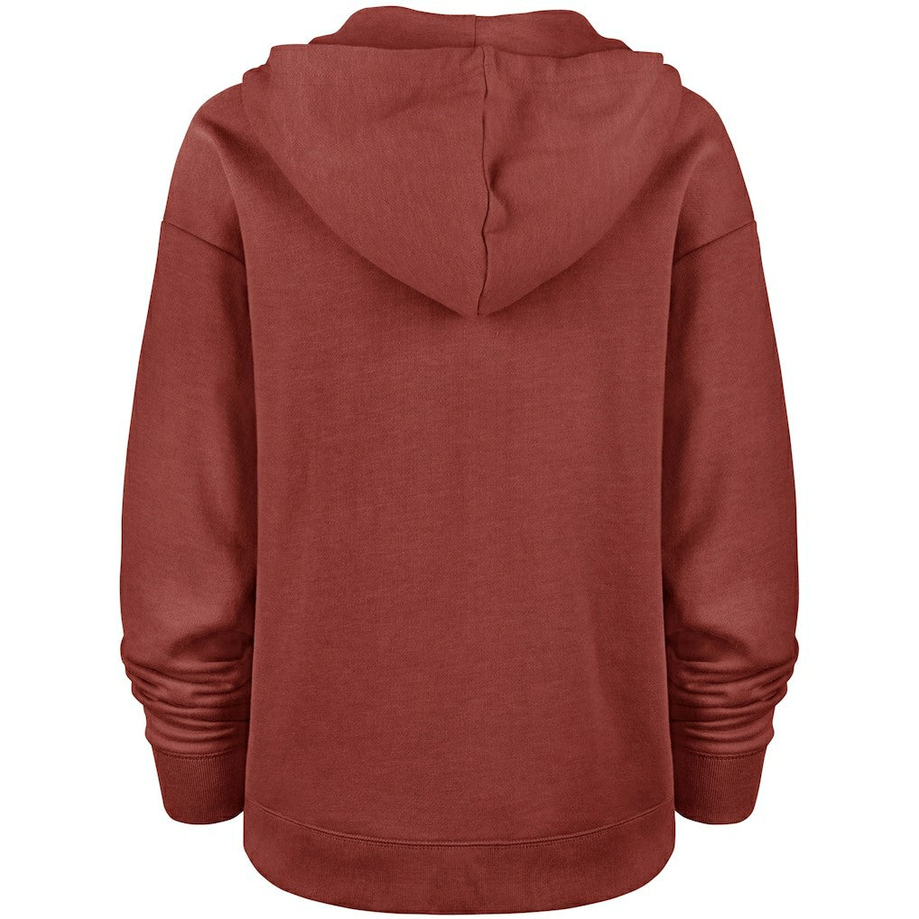 Washington Commanders '47 Women's Color Rise Kennedy Pullover V-Neck Hoodie - Heathered Burgundy outlet