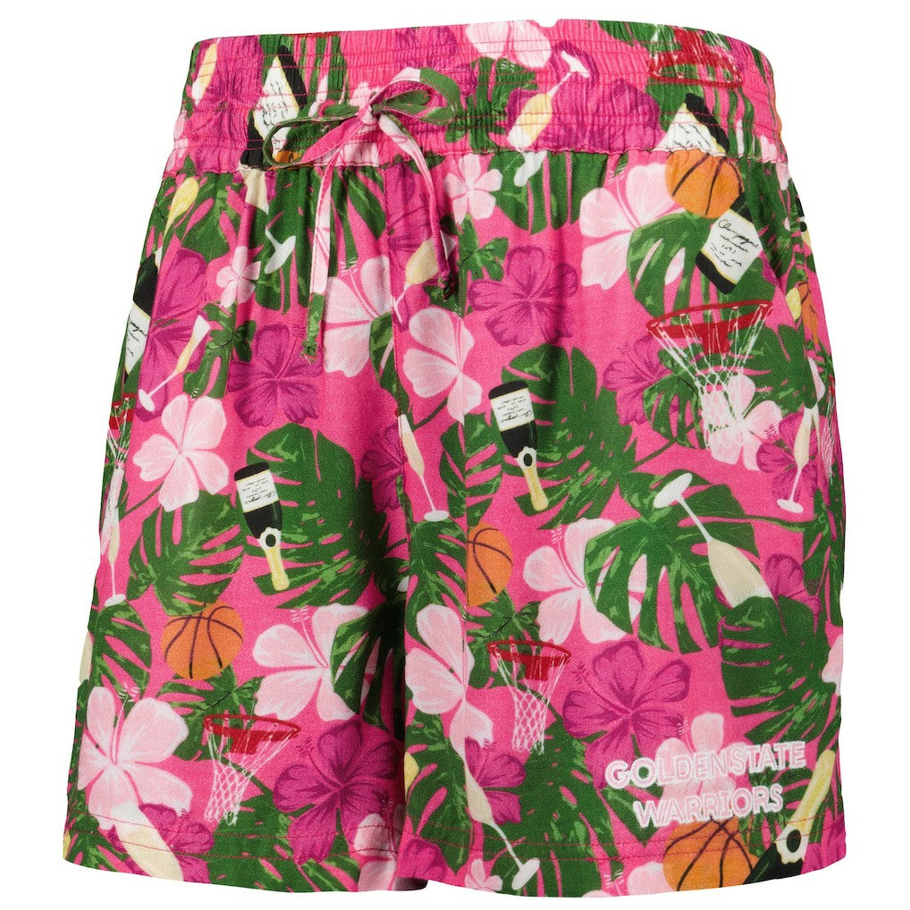 Golden State Warriors Lusso Women's Finley-Frankie Party Top & Shorts Set sale - Pink shop