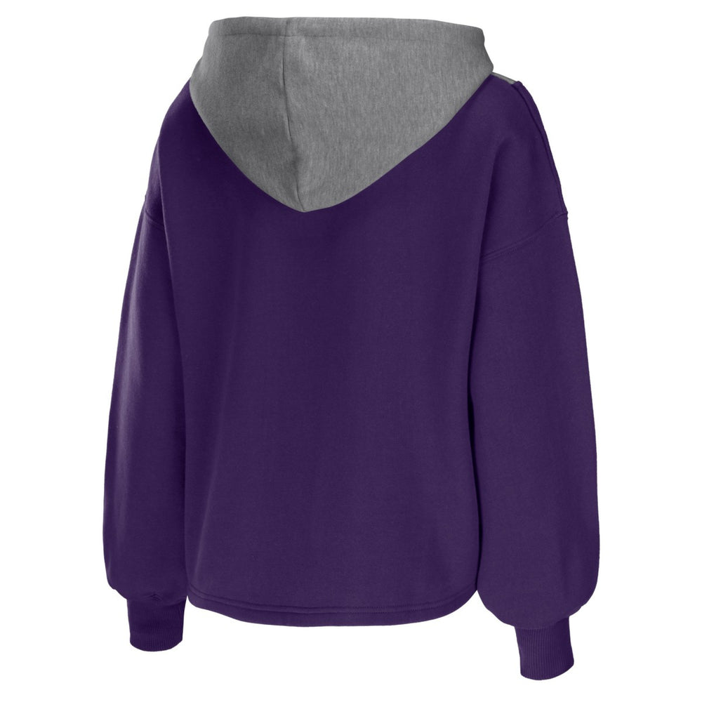 Phoenix Suns WEAR by Erin Andrews Women's Pieced Quarter-Zip Hoodie Jacket - Purple discount