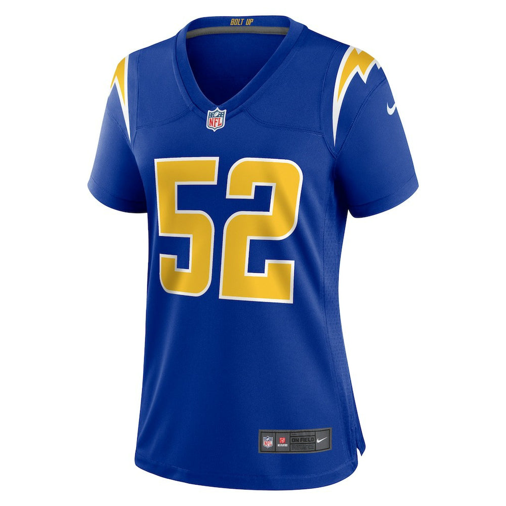 Khalil Mack Los Angeles Chargers Women's Alternate Game Jersey - Royal outlet