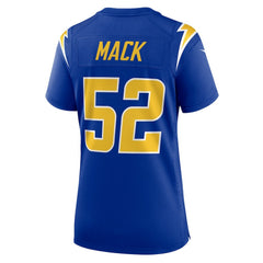 Khalil Mack Los Angeles Chargers Women's Alternate Game Jersey - Royal outlet