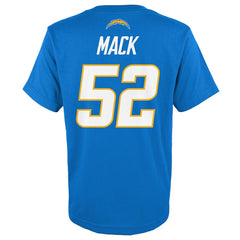 Khalil Mack Los Angeles Chargers Youth Mainliner Player Name & Number T-Shirt - Powder Blue cheap