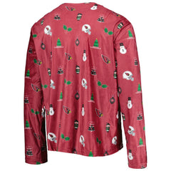 Arizona Cardinals FOCO Holiday Repeat Long Sleeve T-Shirt - Cardinal on sale