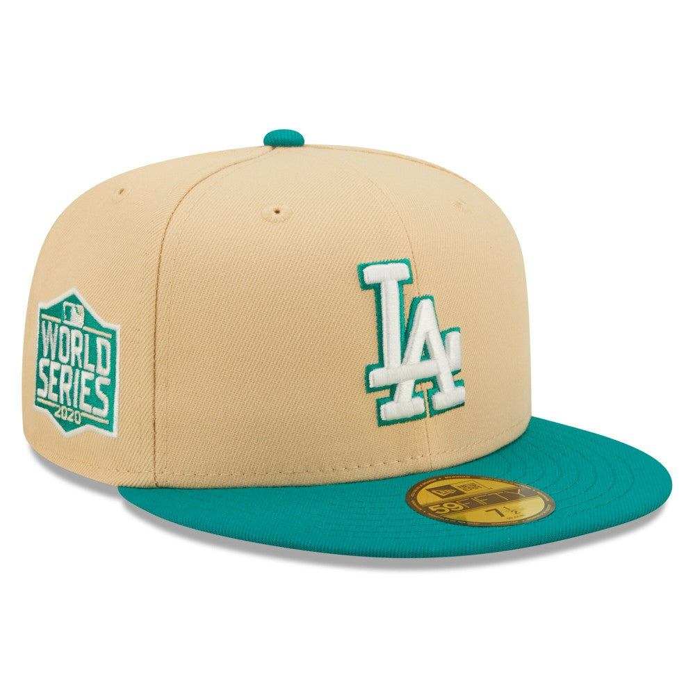 Los Angeles Dodgers  Mango Forest 59FIFTY fitted hat Natural/Teal