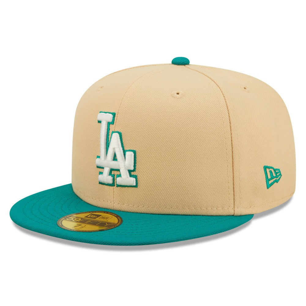 Los Angeles Dodgers  Mango Forest 59FIFTY fitted hat Natural/Teal