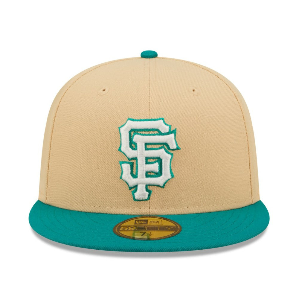 San Francisco Giants  Mango Forest 59FIFTY fitted hat Natural/Teal