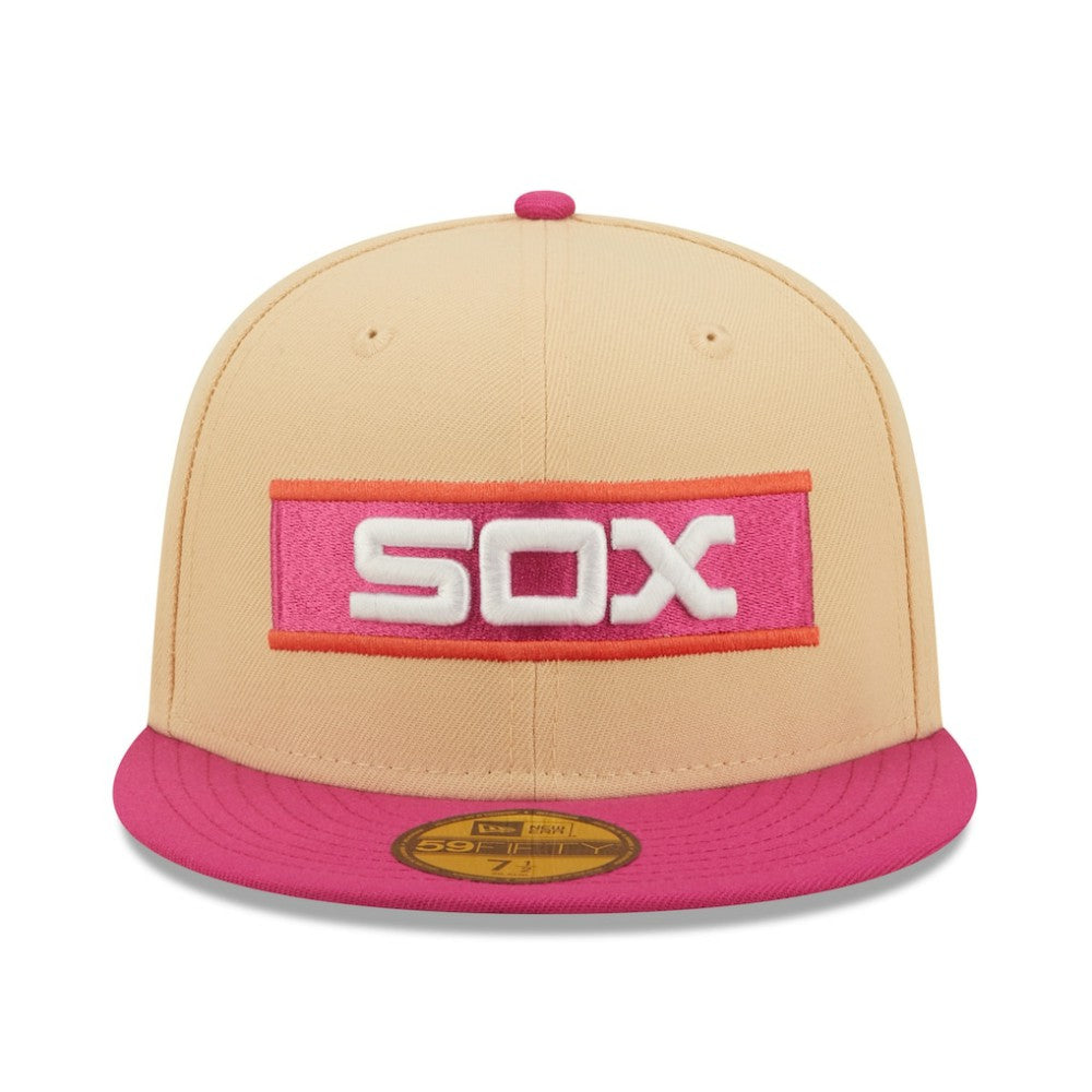Chicago White Sox 1933 MLB All-Star Game 50th Anniversary Mango Passion 59FIFTY Fitted Hat Orange/Pink