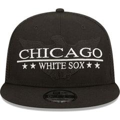 Chicago White Sox Patriot Trucker 9FIFTY Snapback Hat Black