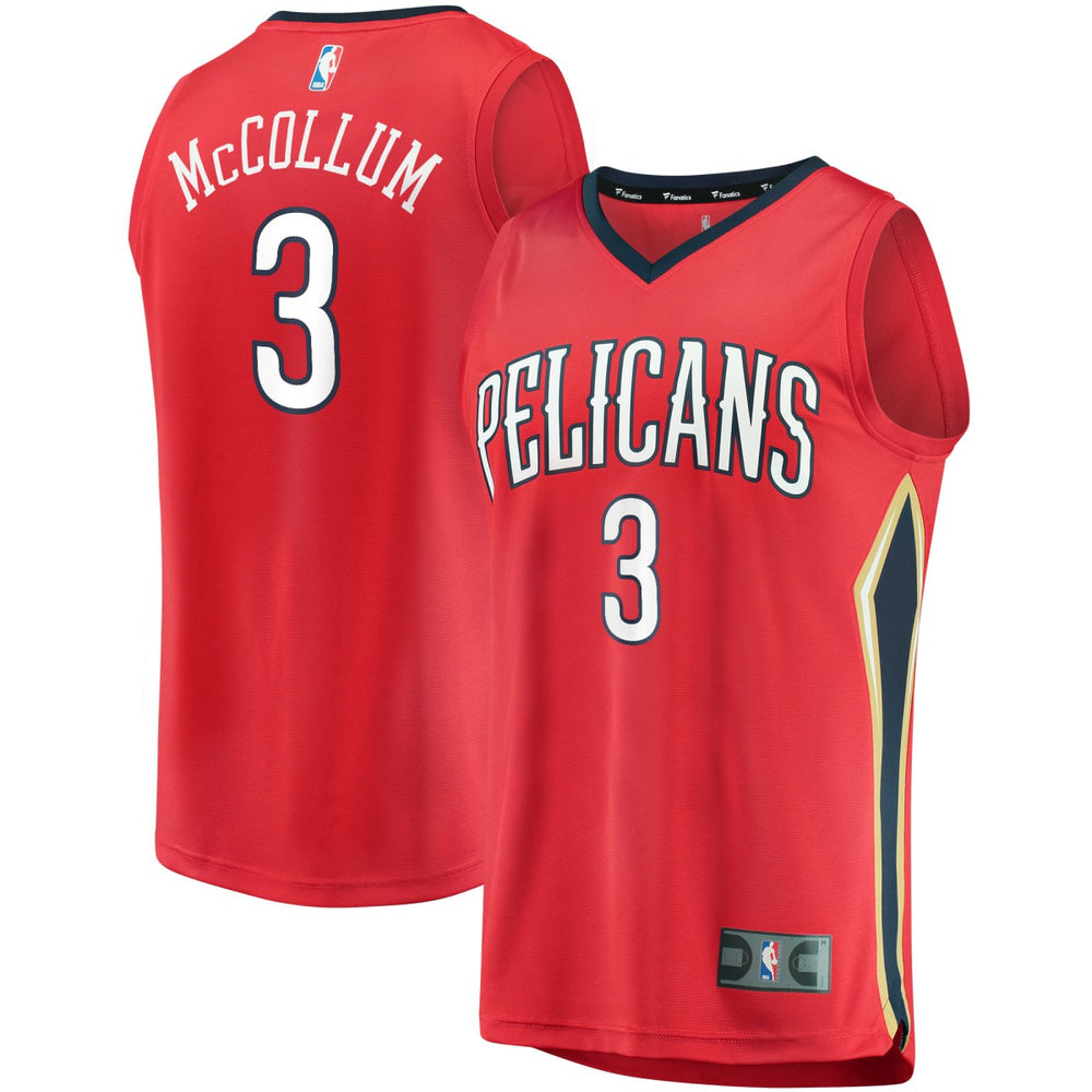 C.J. McCollum New Orleans Pelicans Youth Fast Break Replica Player Jersey Red - Statement Edition for sale