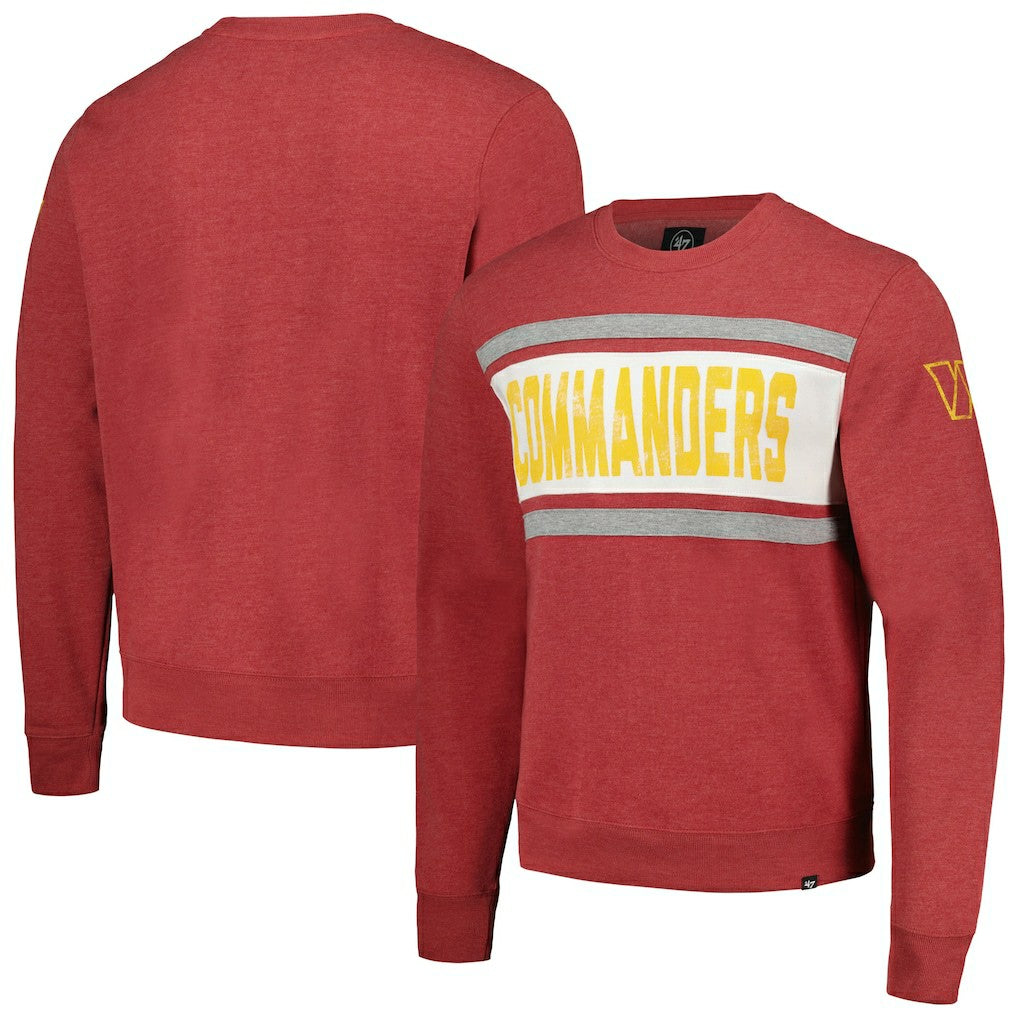 Washington Commanders '47 Bypass Tribeca Pullover Sweatshirt - Heathered Burgundy cheap